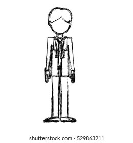 Isolated man design