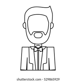 Isolated man design