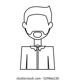 Isolated man design