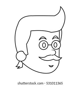 Isolated man design