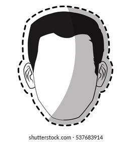 Isolated man design