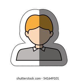 Isolated man design