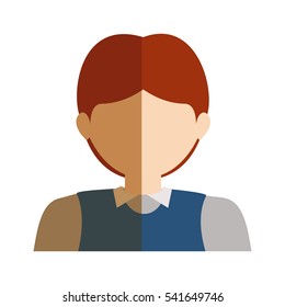 Isolated man design