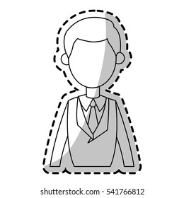 Isolated man design
