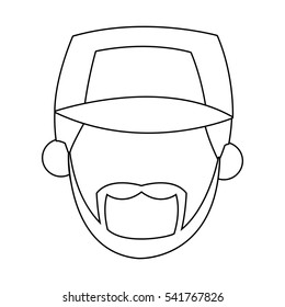 Isolated man design