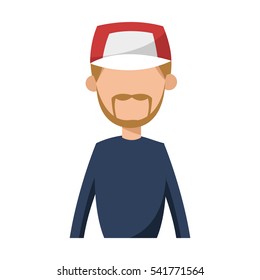 Isolated man design