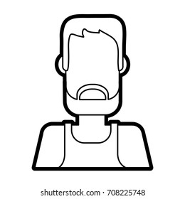 Isolated man design
