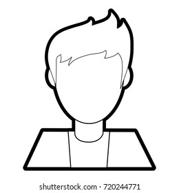 Isolated man design