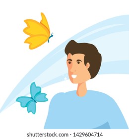 Isolated man design icon vector ilustration