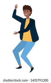 Isolated man design vector 