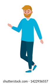 Isolated man design vector illustration