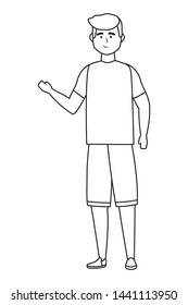 Isolated man design vector illustration