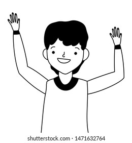 Isolated man design vector illustration