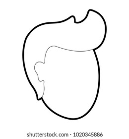 Isolated man head design