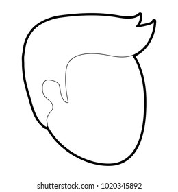 Isolated man head design
