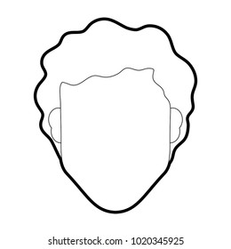 Isolated man head design