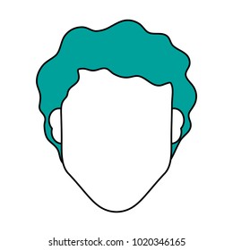 Isolated man head design
