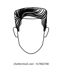 Isolated man head design
