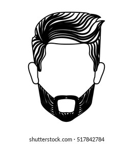 Isolated man head design