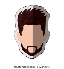 Isolated man head design