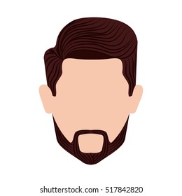 Isolated man head design