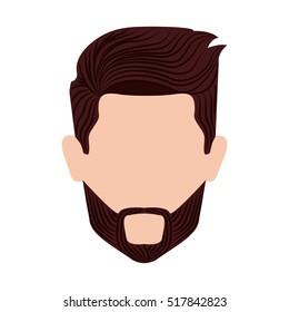 Isolated man head design