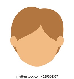 Isolated man head design