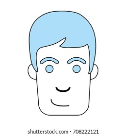 Isolated man head design