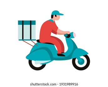 Download Delivery Box On Motorcycle High Res Stock Images Shutterstock