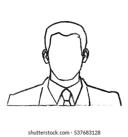 Isolated man with suit design