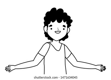 Isolated man vector design vector illustration