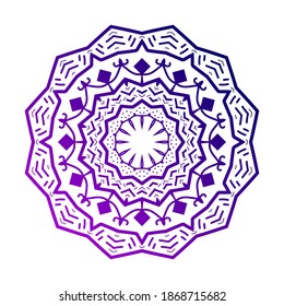 isolated mandala art. ethnic decorative round vector design element