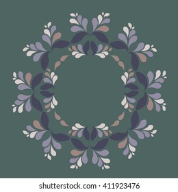 Isolated mandala pattern. Vintage ethnic background frame. Vector illustration Isolated mandala pattern.
