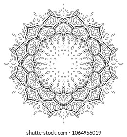 isolated mandala symbol