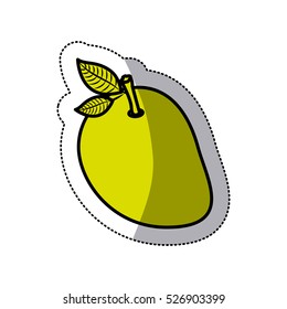 Isolated mango fruit design