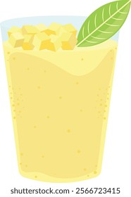  Isolated Mango Smoothie, Tropical Drink