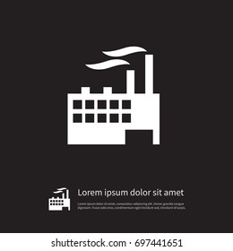 Isolated Manufacture Icon. Chimney Vector Element Can Be Used For Manufacture, Factory, Chimney Design Concept.
