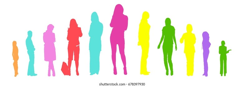 Isolated Many Vector Silhouettes 
