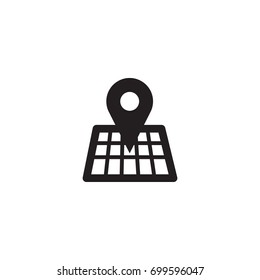 Isolated Map Icon Symbol On Clean Background. Vector Tracking Element In Trendy Style.