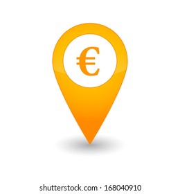 Isolated map mark with an icon