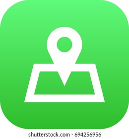 Isolated Map Pin Icon Symbol On Clean Background. Vector Location  Element In Trendy Style.