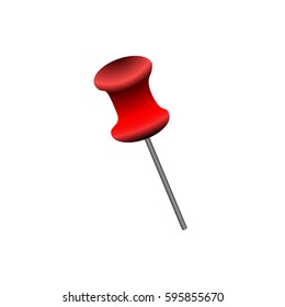 Isolated map pin on a white background, Vector illustration