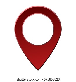 Map Marker Isolated On White Background Stock Illustration 1240372408