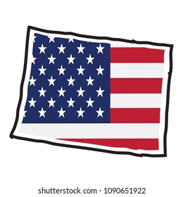Isolated map of the state of Colorado