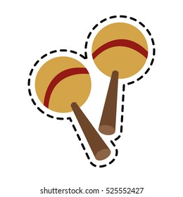 Isolated maraca instrument design