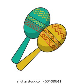 Isolated maraca instrument design