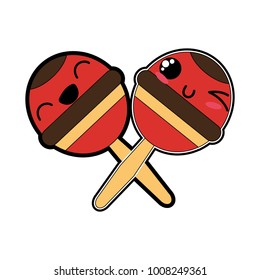 Isolated maracas design