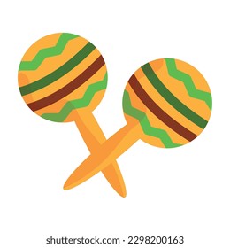 Isolated maracas icon Musical intrument Vector