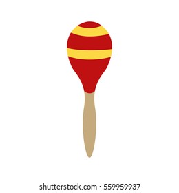 Isolated maracas on a white background, Vector illustration
