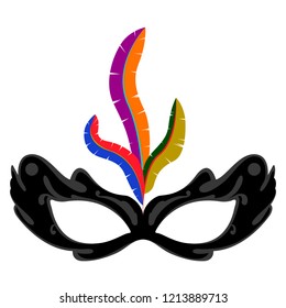 Isolated mardi gras mask. Vector illustration design